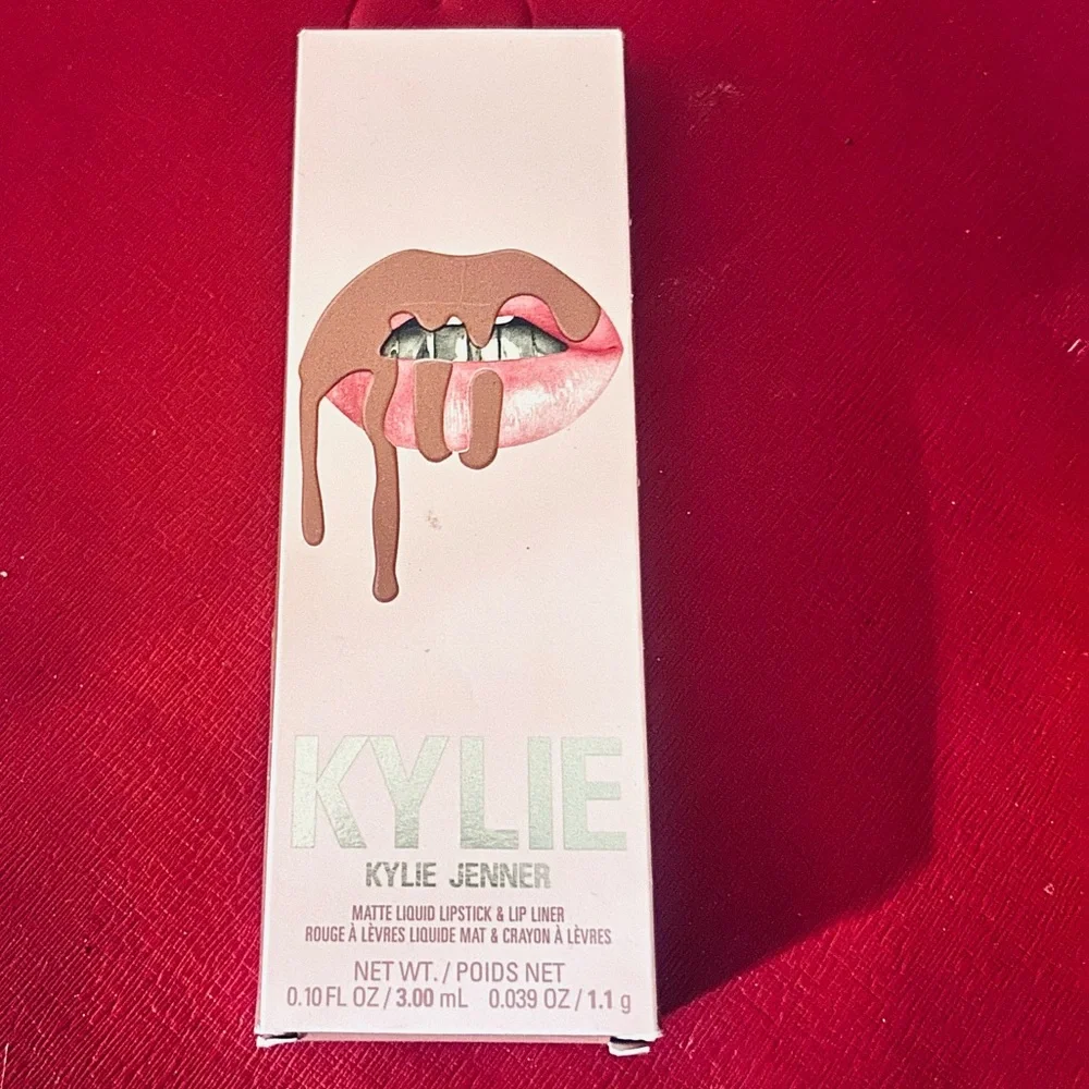 KYLIE COSMETICS LIP KIT Matte Liquid Lipstick & Liner - ANGEL (Nude Pink) NIB